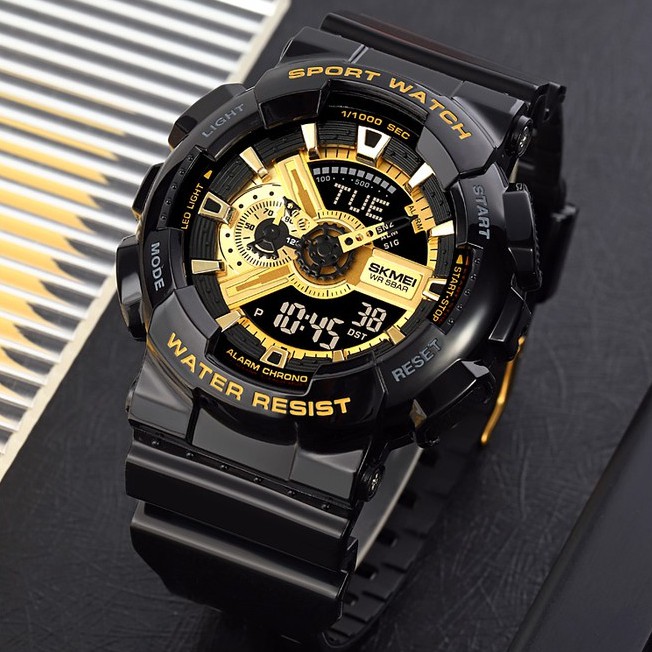 SKMEI 1834 | 1835 Jam Tangan Pria Wanita Digital Analog World Time Anti Air WATCHKITE WKOS