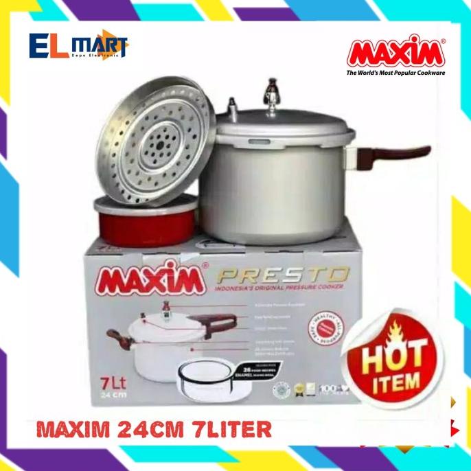 PERALATAN MASAK MAXIM PRESTO 7LT/ PANCI PRESTO/PRESSURE COOKER PERALATAN DAPUR