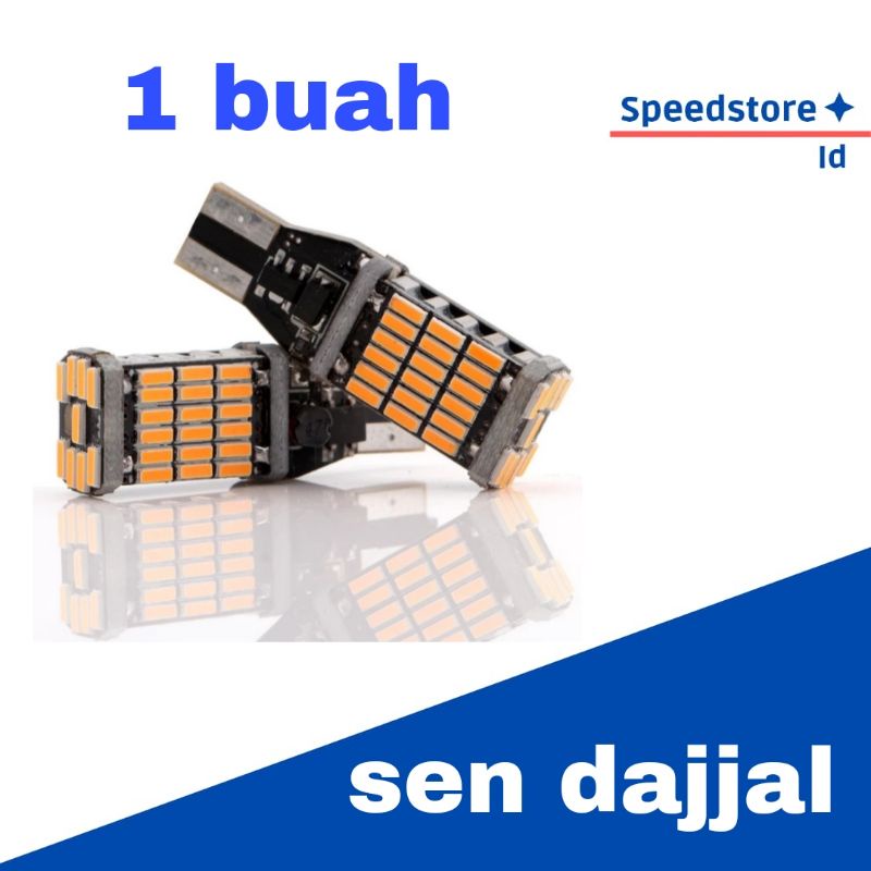 1 buah sen dajjal led t10 senja sen super bright