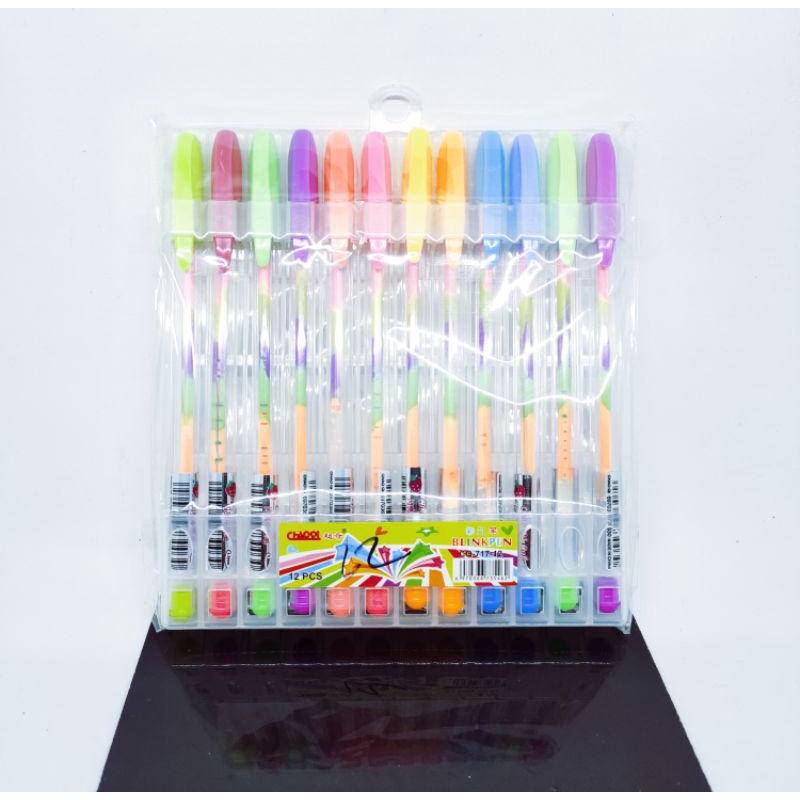 

Pulpen Rainbow/ pulpen pelangi isi 12pcs