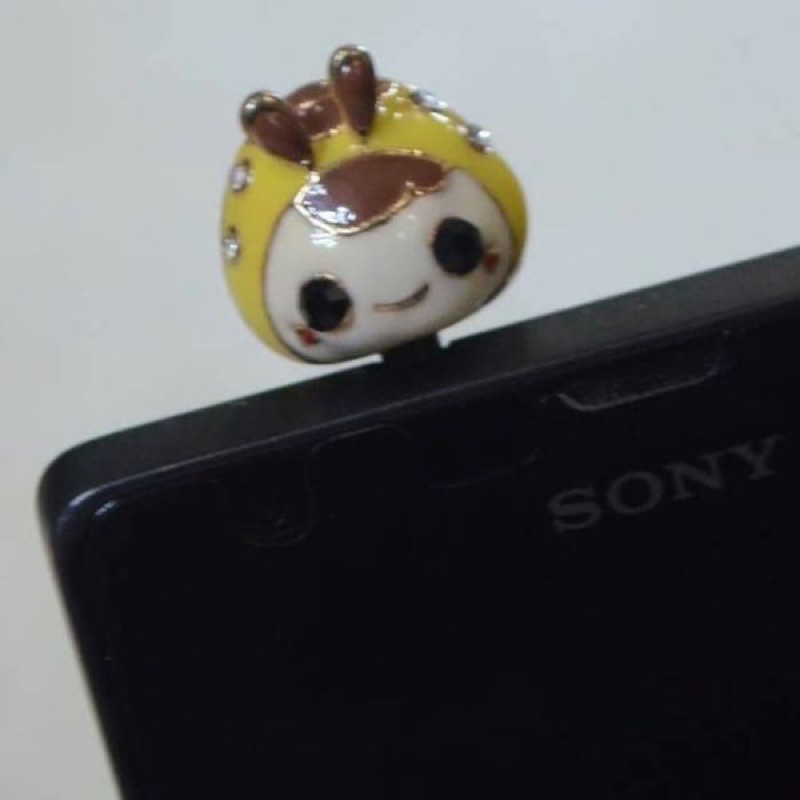 pluggy lebah aksesoris handphone lebah bee plug earcap penutup lubang headset