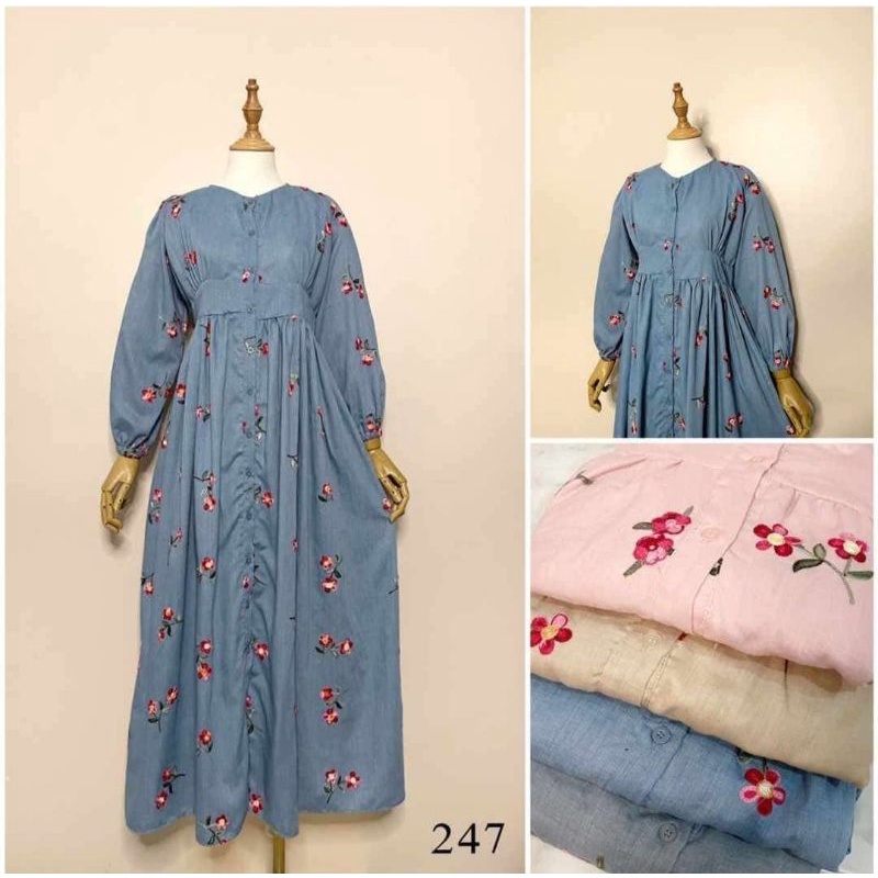 MIDI JADORE LESTI FULL BORDIR BUNGA