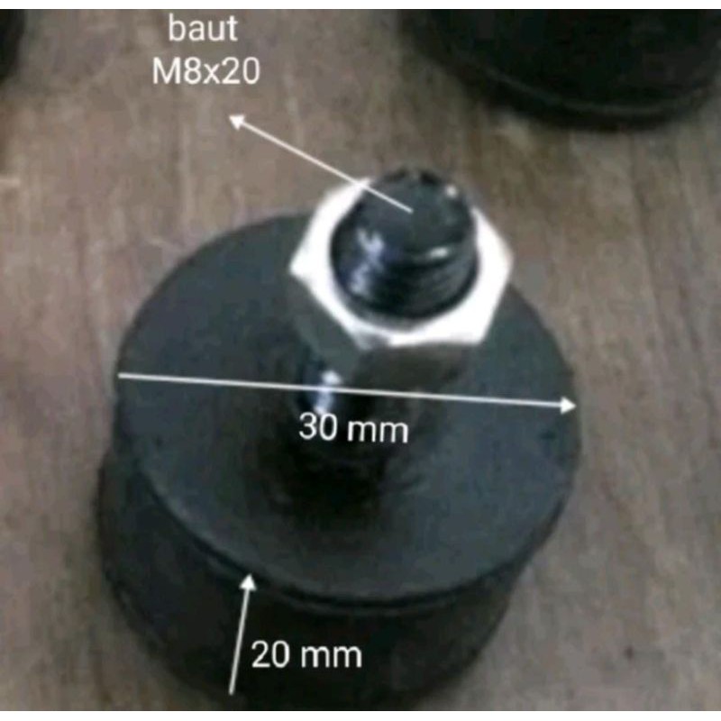 

karet mounting 30x20