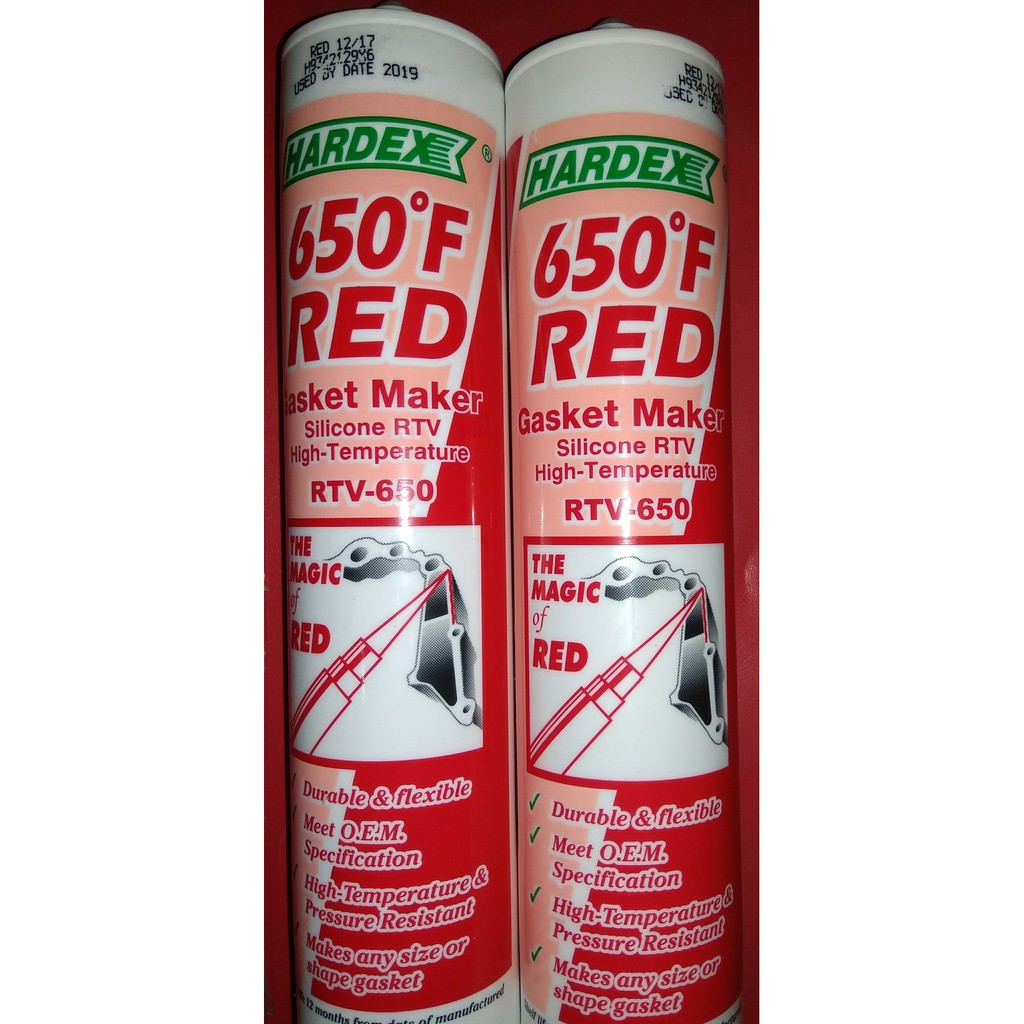 LEM hardex red silicone gasket 300gr hardex red lem hardex gasket tabung hardex tabung 300 ml