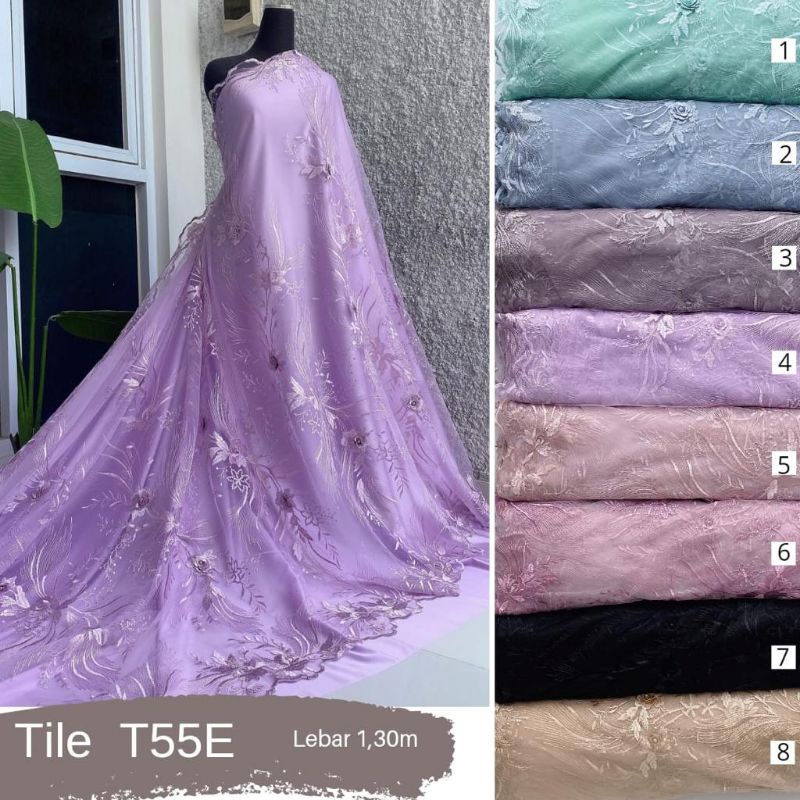 [TERBARU] TILE 3 DIMENSI / TILE BROKAT MUTIARA / TILE MOTIF TUMPAL (per ½ meter)