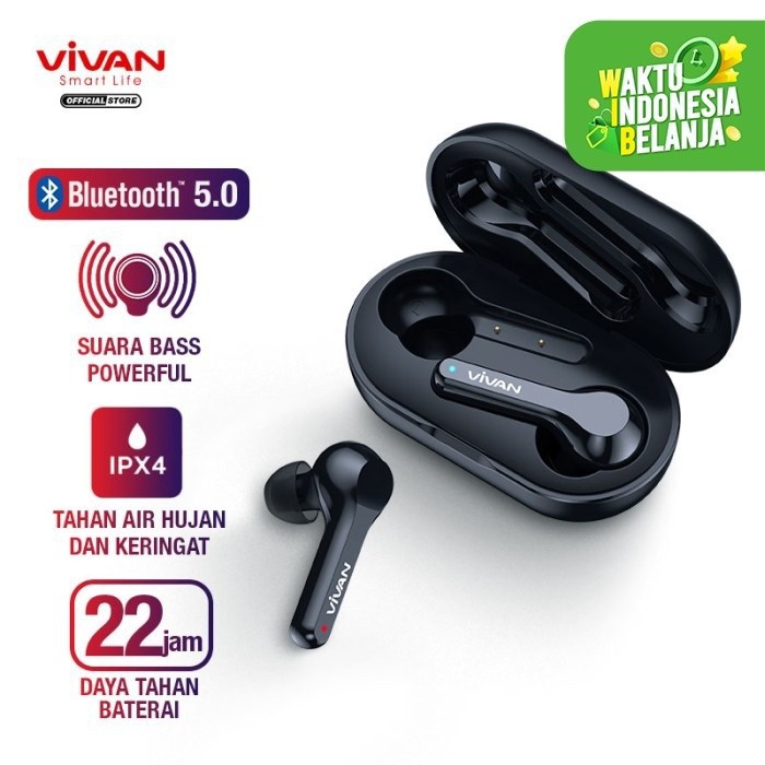 WIRELESS HEADSET BLUETOOTH VIVANTWS LIBERTY  T200 GARANSI RESMI 1 TAHUN