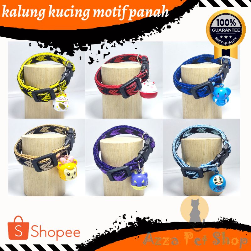 kalung kucing motif panah lonceng karakter / kalung kucing lonceng / kalung kucing motif panah