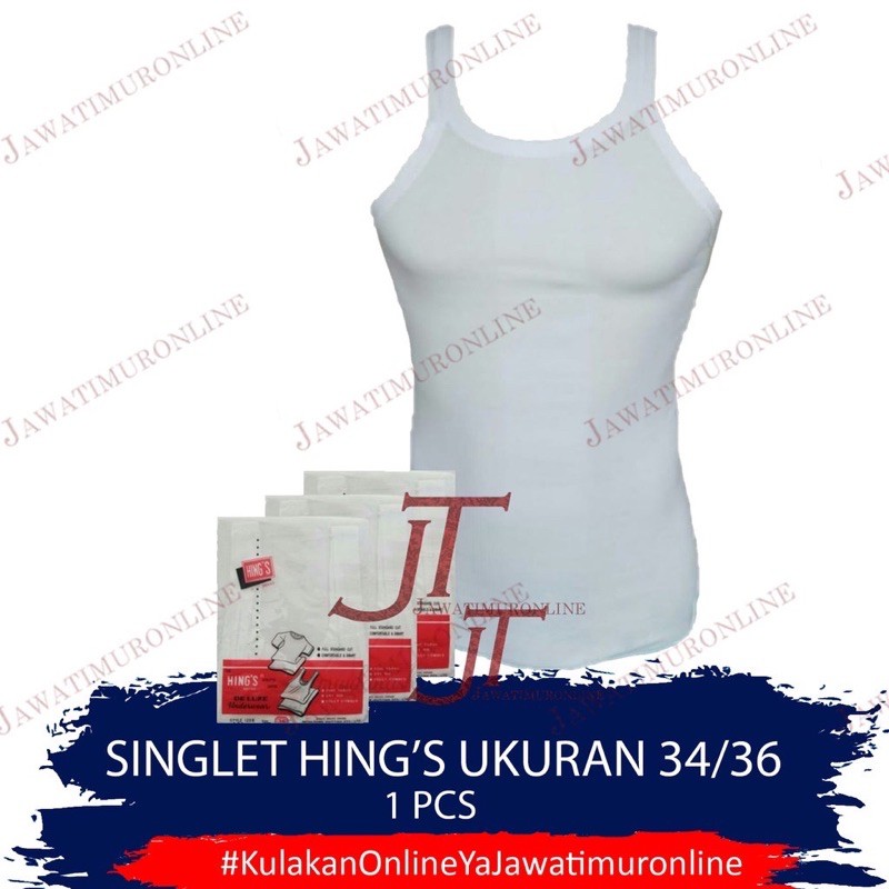 Kaos Dalam HING’S / Singlet HING’S Ukuran 34 36