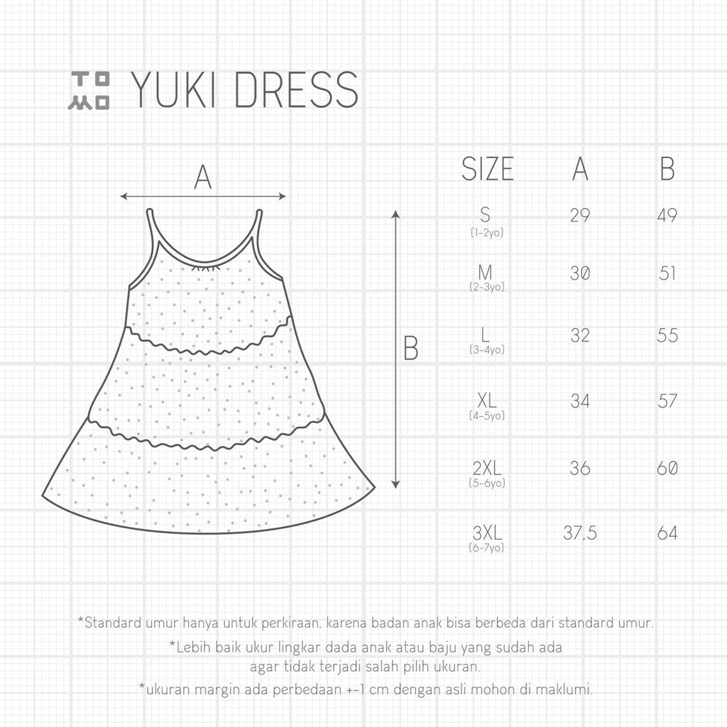 Babygiggles - Tomo Yuki Dress Anak Perempuan 1- 6 Tahun