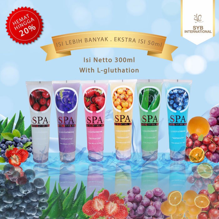 Body Spa Rainbow Fruitamin SYB 300ml SYB Bodyspa BPOM Penghilang Daki Rainbow Body Spa Fruitamin SYB