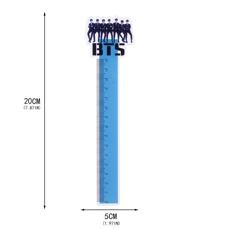 

( BTS ) Yo Yo Store Penggaris Kpop BTS BLACKPINK TWICE Lurus untuk Sekolah