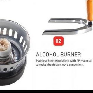 Mini Alkohol burner Torch Bunsen Kompor Kecil Syphon kompor prasmanan