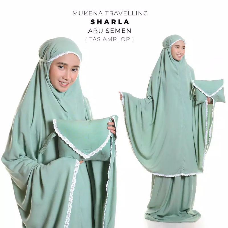 Mukena Polos  Rayon Renda Premium Sharla