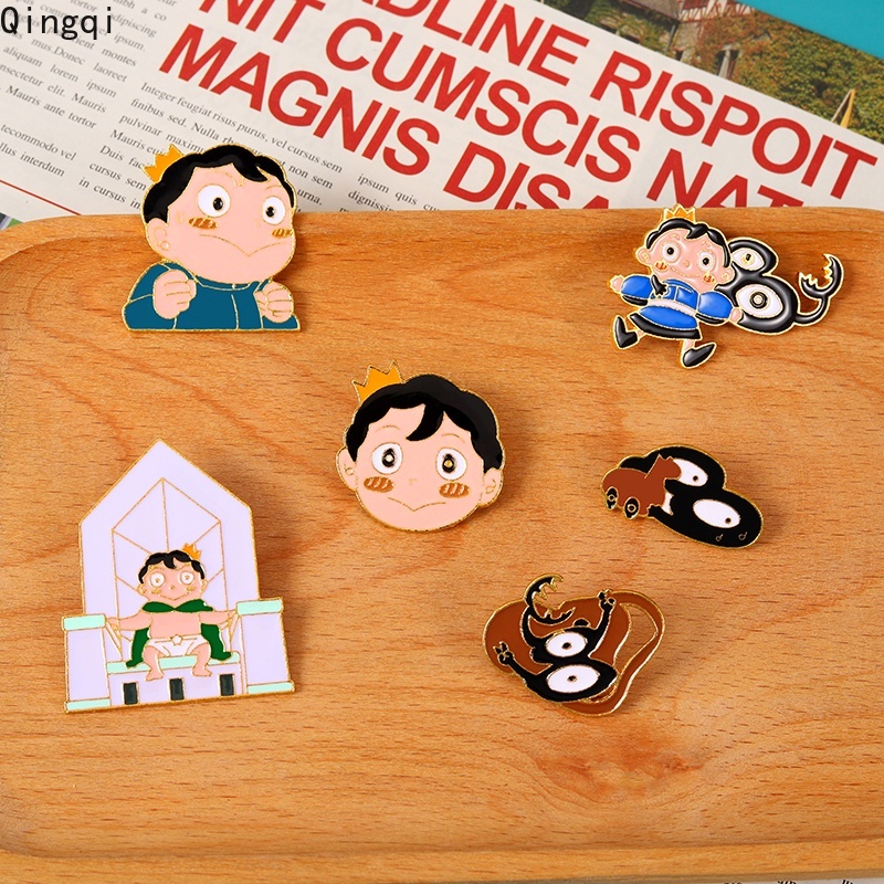 Bros Pin Enamel Desain Anime King Of Ranking Little Prince Of Giant Untuk Anak