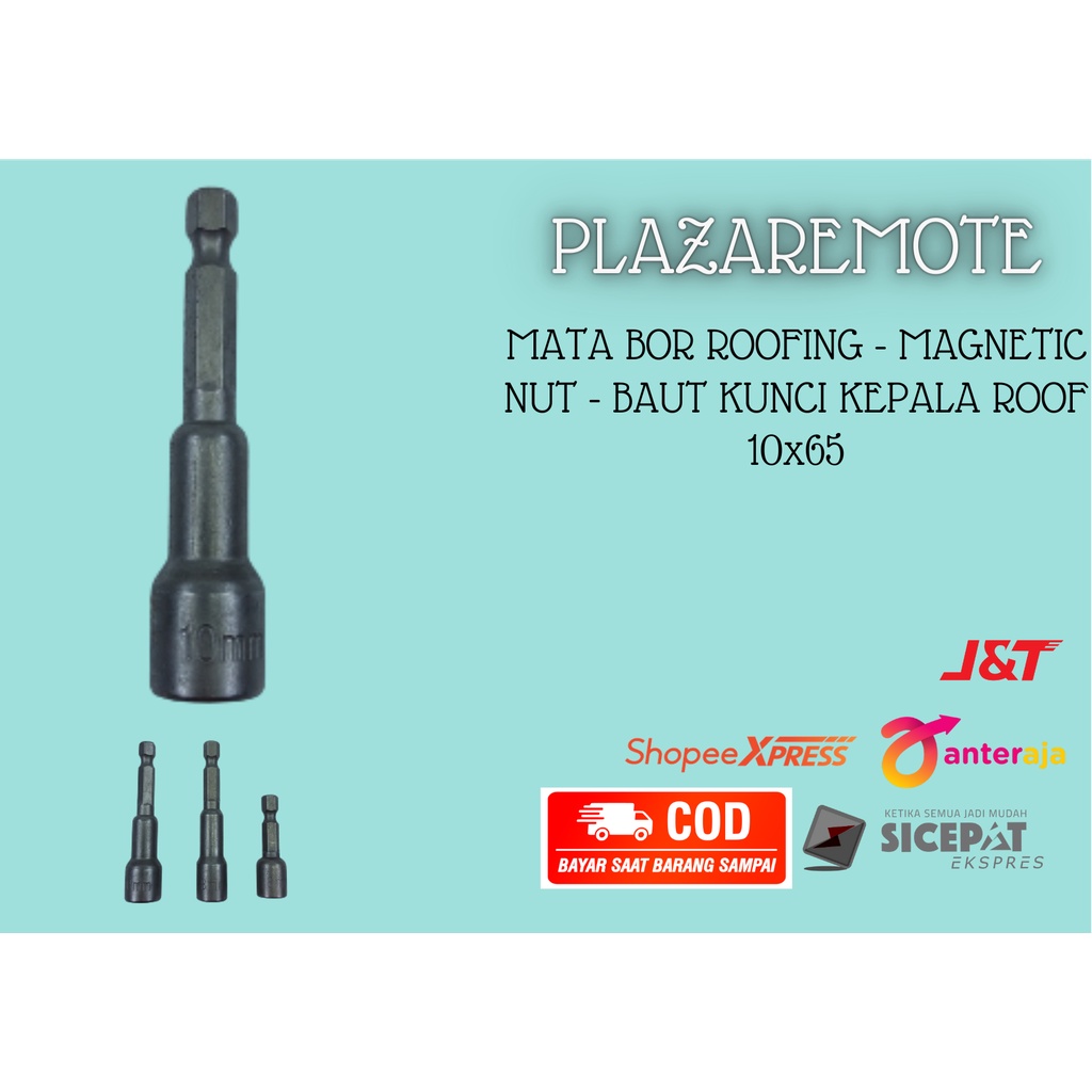 MATA BOR ROOFING ADAPTER SOCKET  - MAGNETIC NUT - BAUT KUNCI KEPALA 6 - 13MM