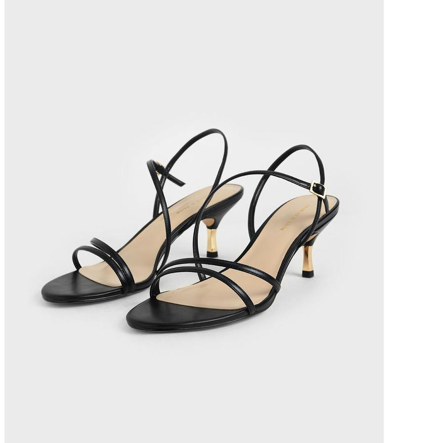 APL-818 Sepatu CK-219 Strappy Metallic Heel - Siap Kirim