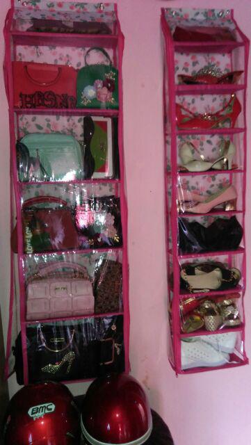[freeongkir] Rak Jilbab + Rak Tas + Rak Sepatu Gantung 3in1