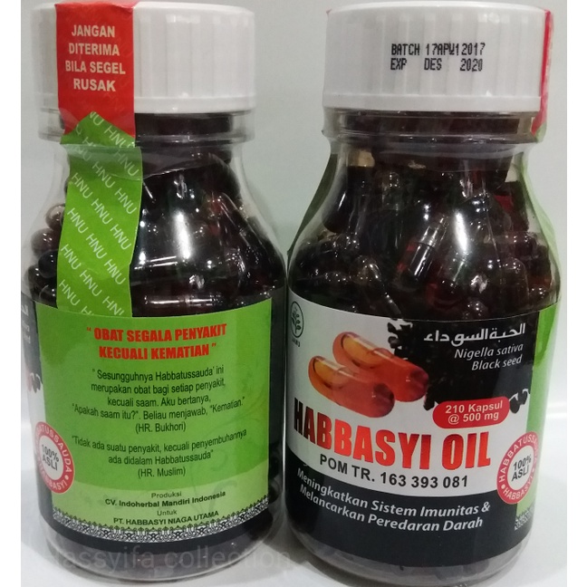 Kapsul Habbasyi Oil 210 kapsul