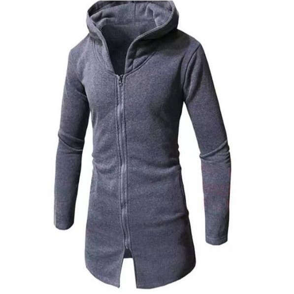 (MENARIK) Hoodie jubah longline jubah anime polos