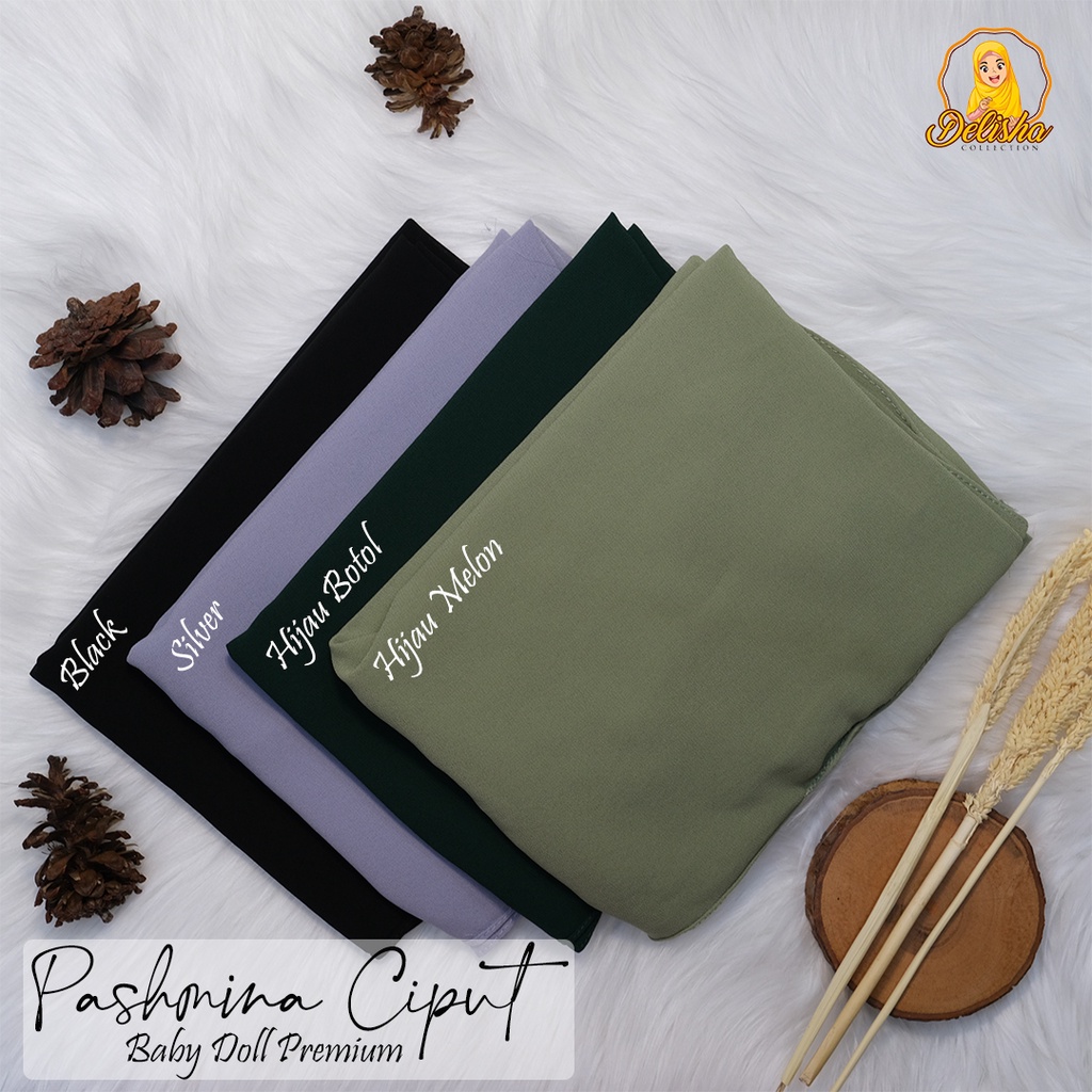 Pashmina + Ciput 2IN1 Ceruty Baby Doll Premium / Pashmina + Inner 2IN1 Ceruty Baby Doll Premium / Inner Pasmina Ceruty Premium / Pashmina Instant Baby Doll Premium