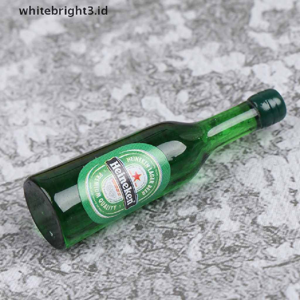 (whitebright3.id) 8pcs Miniatur Botol Wine Skala 1: 12 Untuk Dekorasi Rumah Boneka