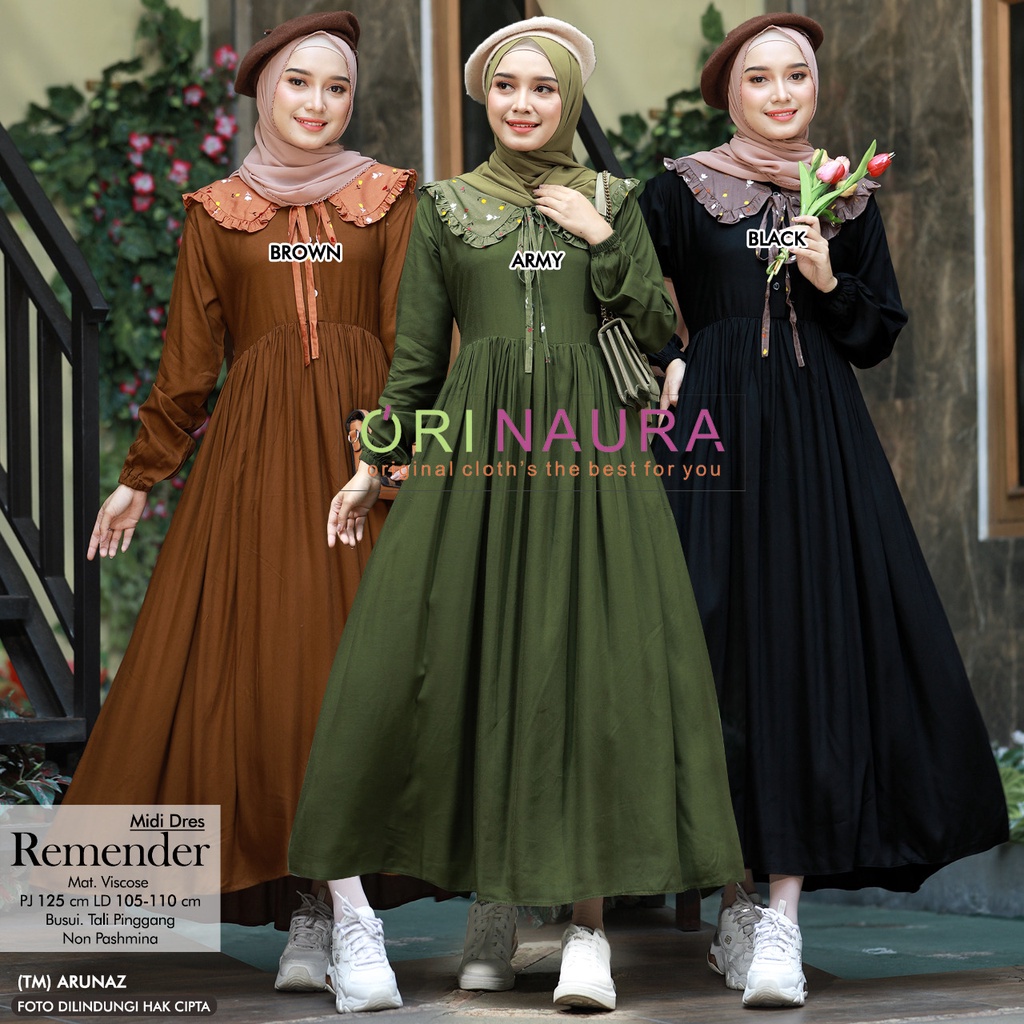 Midi Dress by Ori Naura