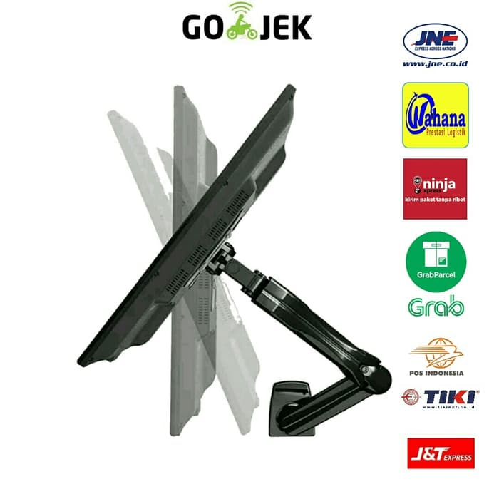 Bracket Monitor TV 17-27 Inch North Bayou (Gas Spring F80) Bisa Gojek