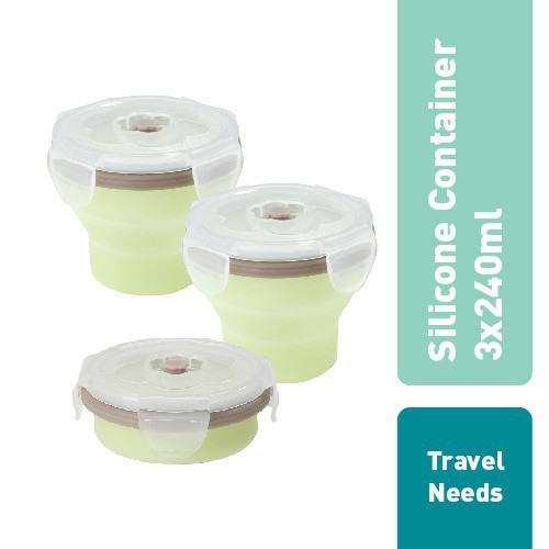 Babymoov Silicone Containers (3x240 ml ) / tempat makan