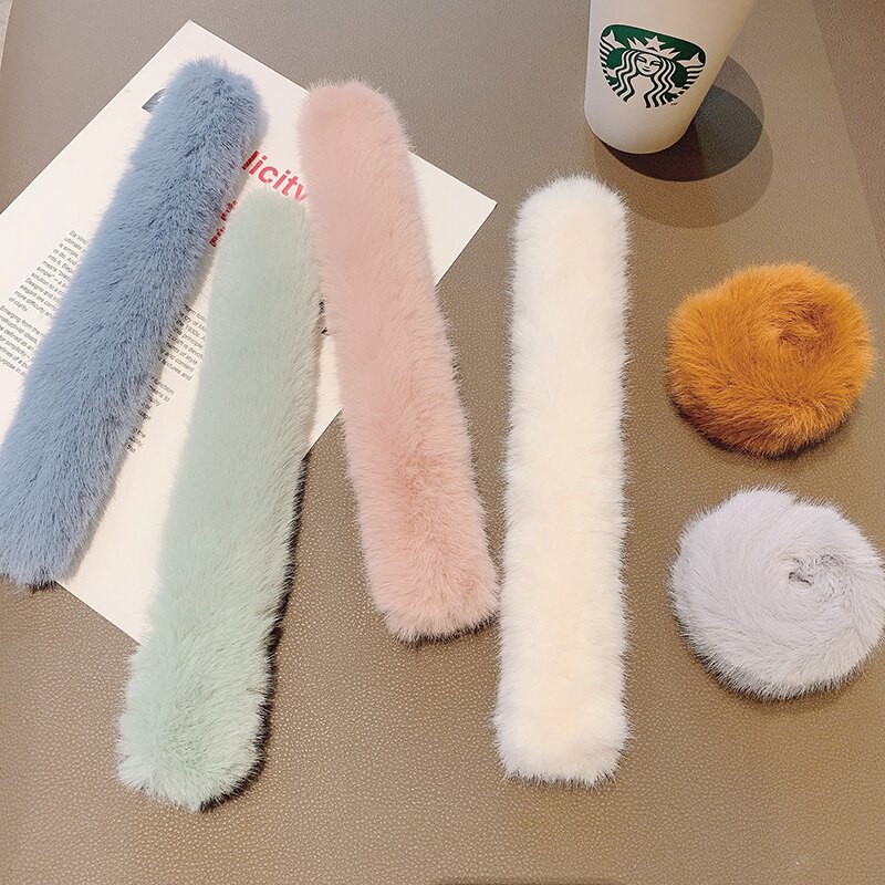 Ennwen IK92 Ikat Rambut Magic Bun Maker Bulu Lembut Hair Band-5