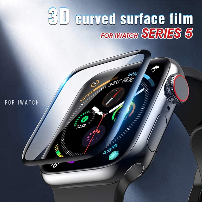 Pelindung Layar Tempered Glass Untuk Apple Watch 42mm 44mm 40mm 38mm Iwatch 5 4 3 2 1 6 Se