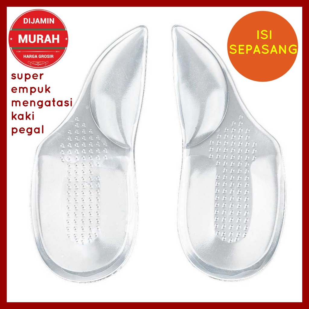 INSOLE GEL ORTHOTIC INSOLE SILICON SOL SEPATU ALAS SEPATU SILICON ALAS SEPATU EMPUK