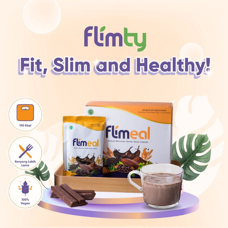 

Flimeal 2 Box 24 Sachet Minuman Diet Sereal BPOM by Flimty