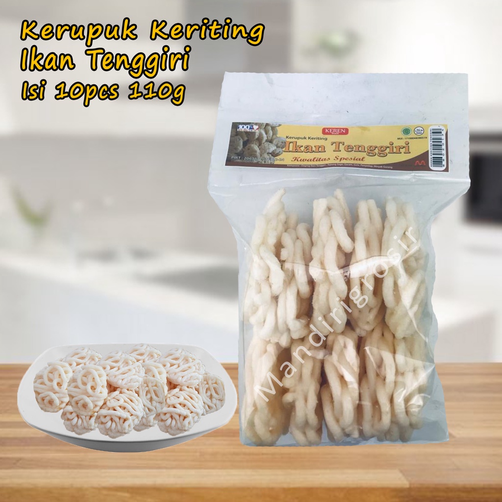 Kerupuk Keriting *Keren Snack * Kerupuk Ikan Tenggiri * 110g