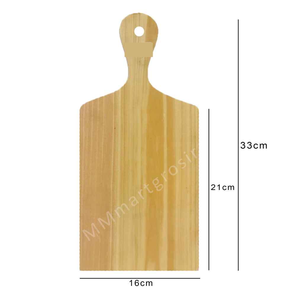 Talenan Kayu / Talenan Gagang Tanggung / Talenan Serbaguna / Uk.33x16cm