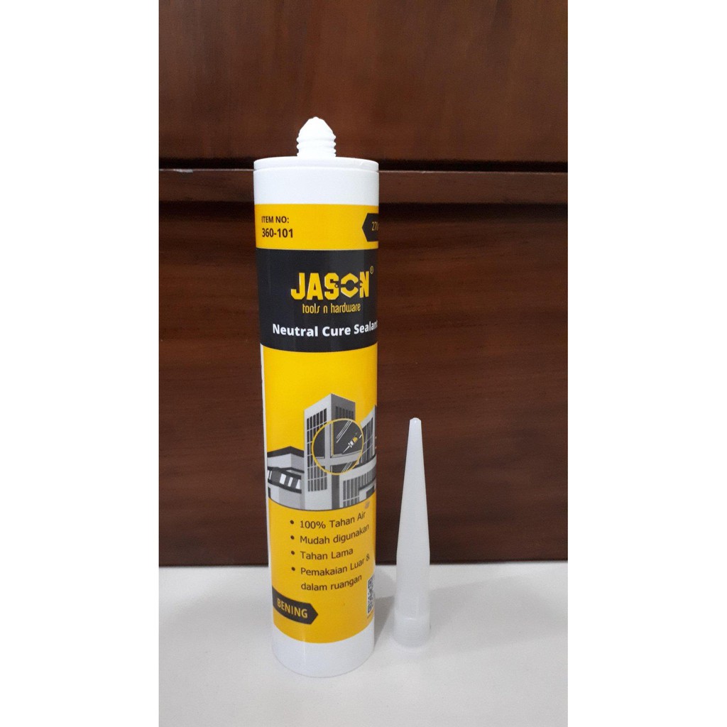 

JASON Lem Kaca Silicon Sealant Warna Bening Lem Aquarium dll Murah