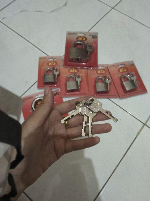 Gembok Pagar Rumah Toko Ats 60mm Pendek Ori