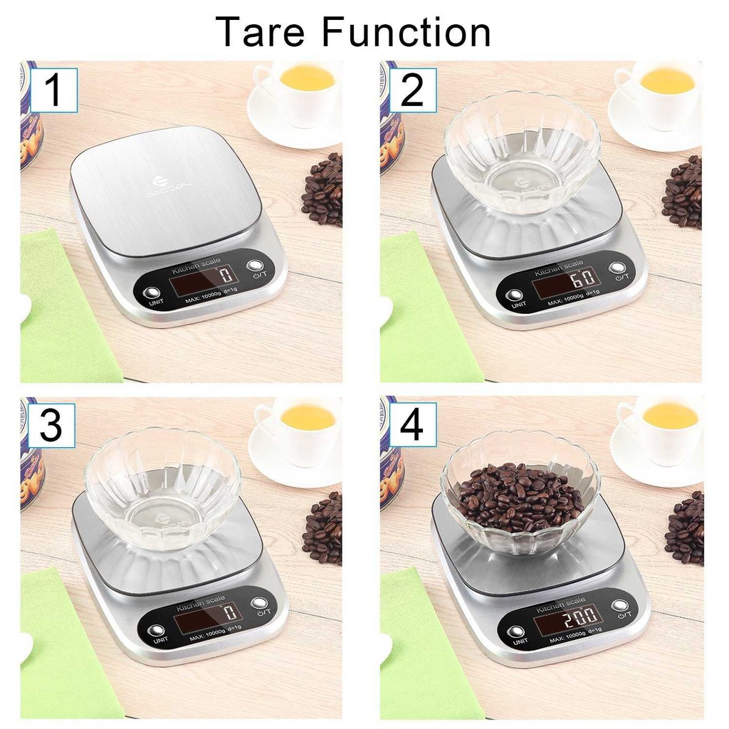 Timbangan Dapur Kue Digital Mangkok Mini 0.1 Gram 10kg - Electronik Kitchen Scale Original Murah