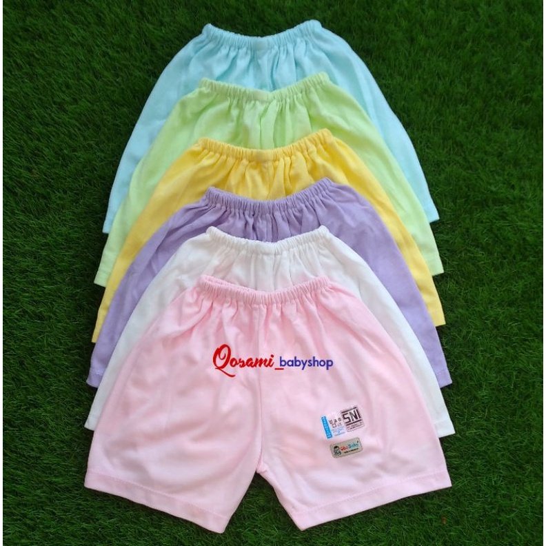 ONE BABY 3 pcs Celana Pendek Bayi Polos SNI