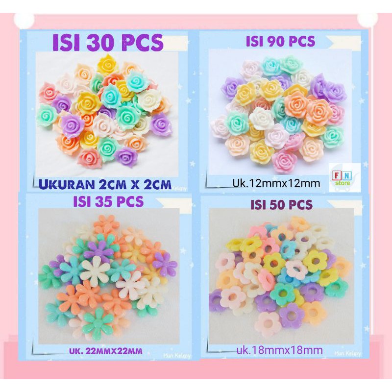 MAINAN ANAK PEREMPUAN MANIK MANIK BUAH KALUNG BUNGA