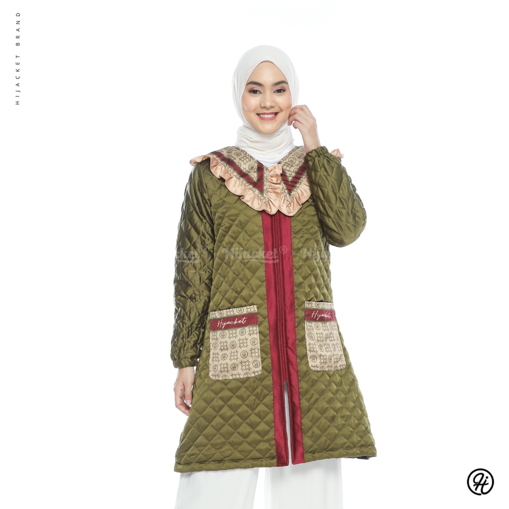 HIJACKET - Jaket Hijaber BRIANNA | Jaket Wanita Panjang | Outerwear For Hijaber