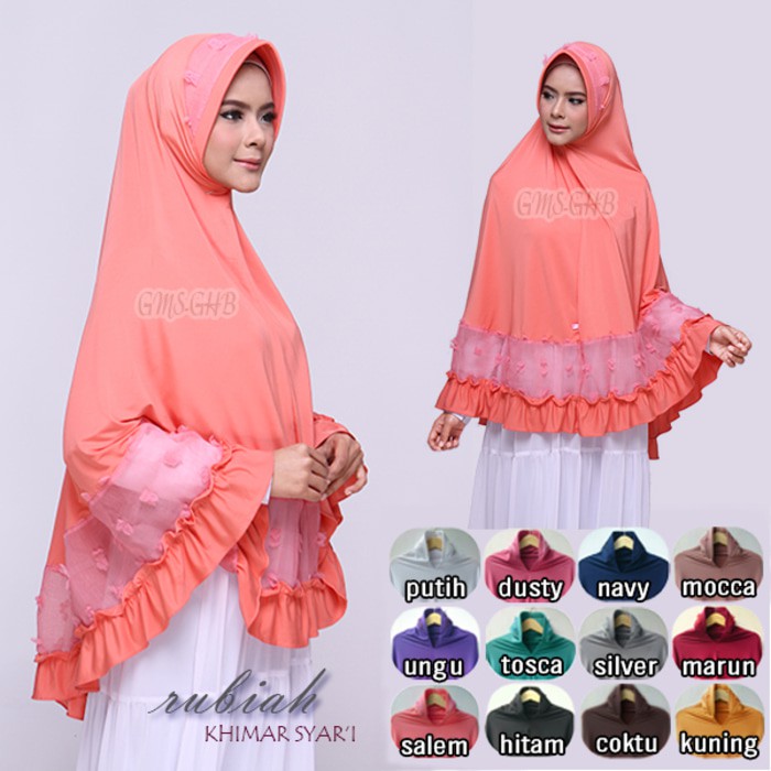 khimar jilbab Rubiah Syari Jilbab Syari jilbab jumbo