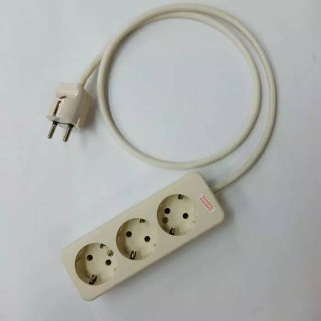 Stop Kontak/Kabel Terminal Listrik 3 Lubang 6-10 Meter