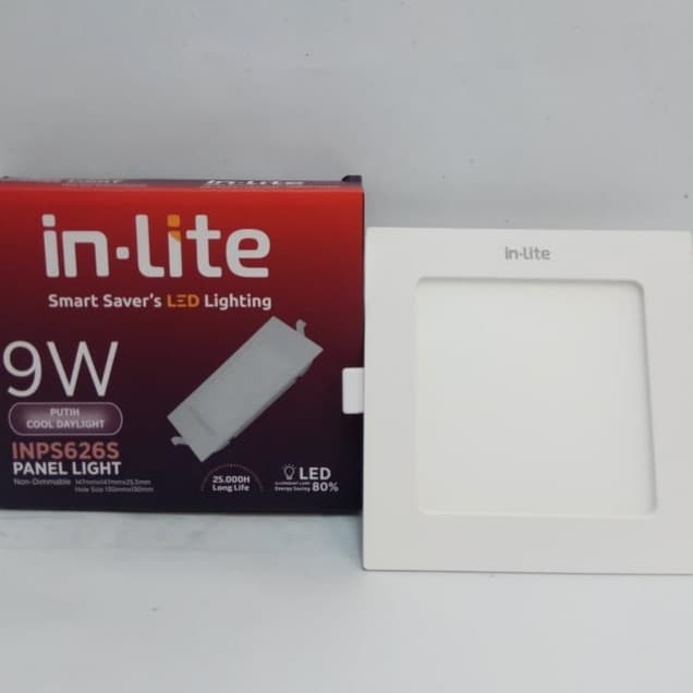 DOWNLIGHT LED IB KOTAK / SQUARE INPS626S 9W - IN-LITE - 40K COOL WHITE