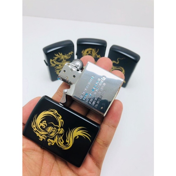 Korek Zippo Hitam Motif Naga Korek Antik Dan Unik