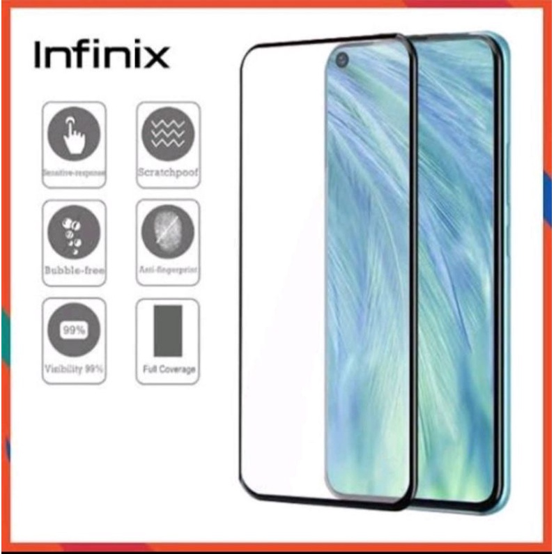 INFINIX TEMPERED GLASS 5D FULL COCER S4/S5/SMART 3/ZERO 8/HOT 7/HOT 8/HOT 9/NOTE 7/NOTE 7 LITE 8 HOT 9 8 PLAY 10 SMART 6 11 10 PRO 12 6+ + 12i 2022 20 20S 20i 5G TEMPER ANTI GORES PELINDUBG LAYAR SCREEN GUARD PROTECTOR TG SMART 7 NOTE 12 5G 30 PRO