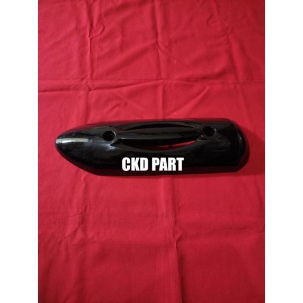 TUTUP COVER TAMENG KNALPOT SCOOPY KARBU SCOOPY LAMA HITAM ORIGINAL ORI