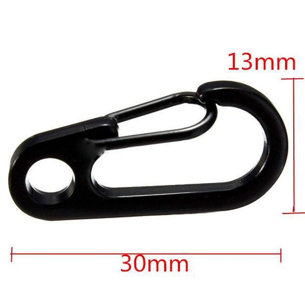 Suyo Sepasang Stainless Steel Carabiner Baru Gantungan Kunci Alat Split Ring