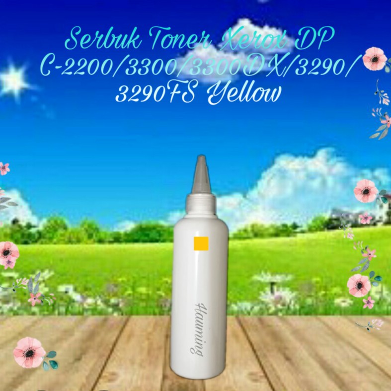 Serbuk Toner Xerox C2200 C3300 C3300DX C3290 C3290FS C-2200 3300 3290 3300DX Yellow 1x Isi