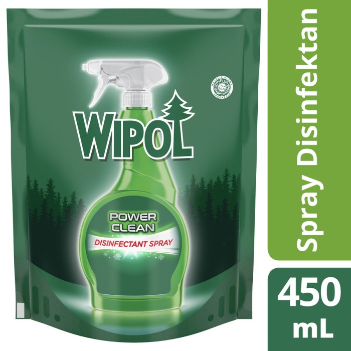 Jual Wipol - Spray Disinfektan Pembersih Serbaguna Power Clean Refill 450Ml #98