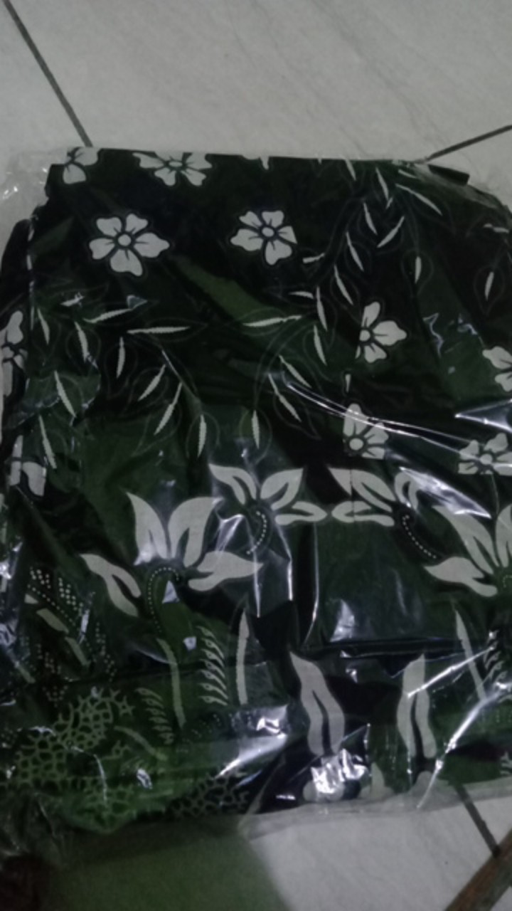 Batik Couple Gamis Maura Couple - Sania Ruffle Batik Couple Ori Ndoro Jowi Dnt Garansi Termurah